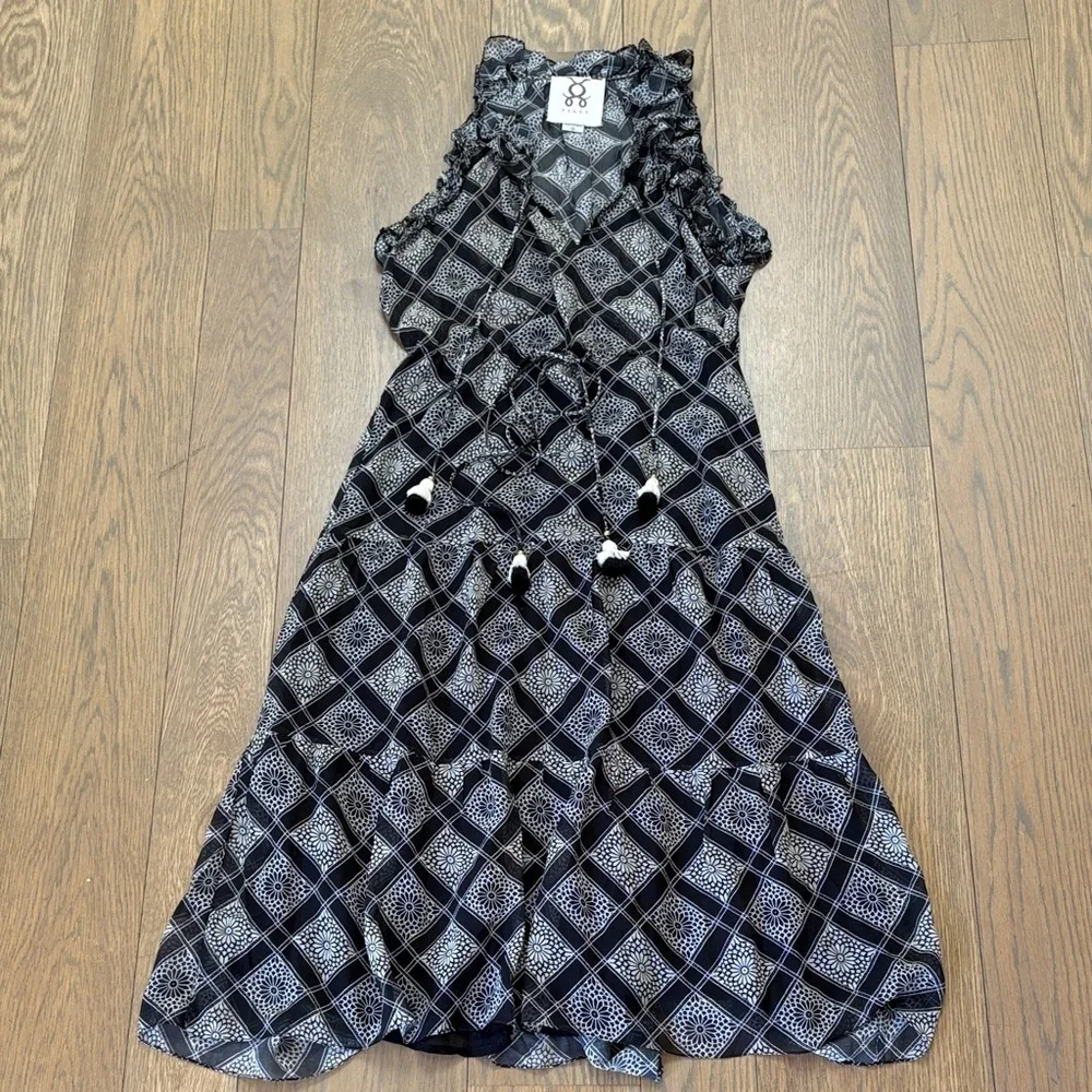 Figue Babriella Silk Georgette Midi Dress - Picture 1 of 6